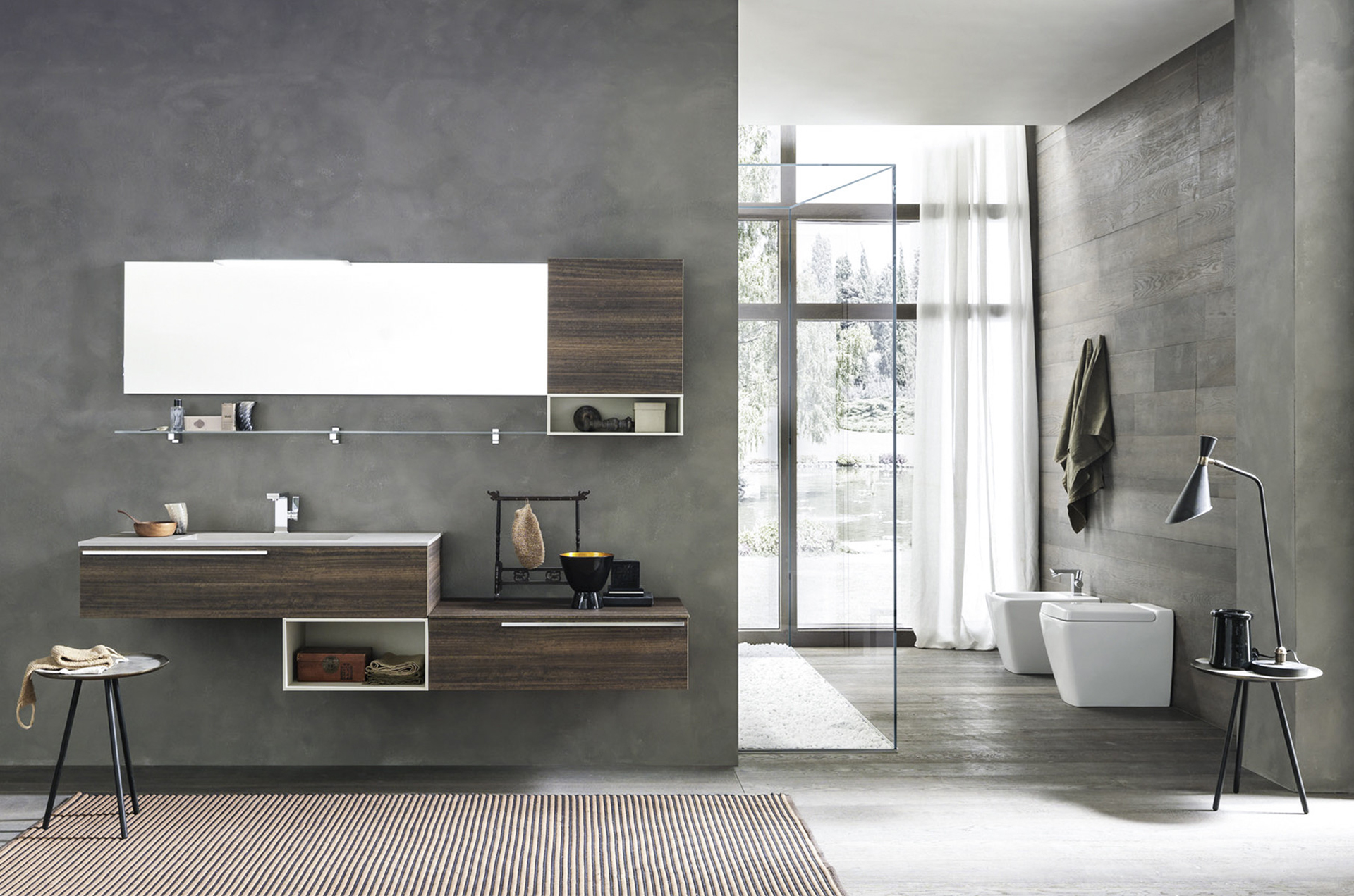 Arredamento Bagni Moderni - Colore Bianco, Marrone e Grigio!